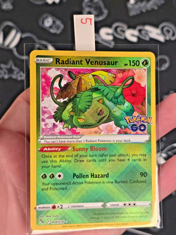 Radiant Venusaur 004/078 Pokemon GO TCG Set Holo - NM - Image 3