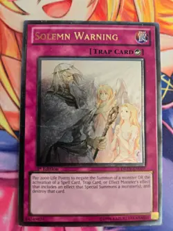Yugioh x3 Solemn Warning DREV-EN077 Ultimate Rare Playset Read Description - Image 3