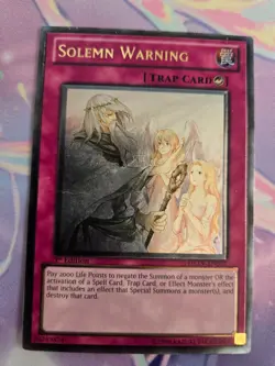 Yugioh x3 Solemn Warning DREV-EN077 Ultimate Rare Playset Read Description - Image 5
