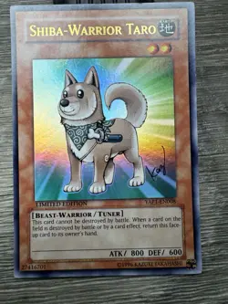 Shiba Warrior Taro [YAP1-EN008] Ultra Rare Limited Edition Promo Yugioh LP- - Image 1