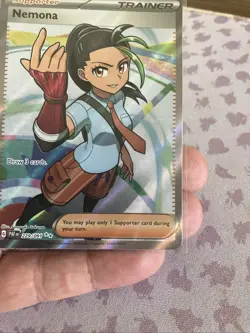 Nemona 229/091 - Full Art Trainer Ultra Rare Paldean Fates Pokemon Card NM - Image 3
