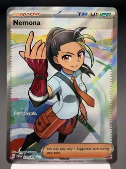 Nemona 229/091 - Full Art Ultra Rare - Paldean Fates Pokemon Card MINT - Image 1