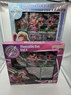 One Piece TCG Illustration Box Vol.3-4 Bundle,English Version Factory Sealed New - Image 1
