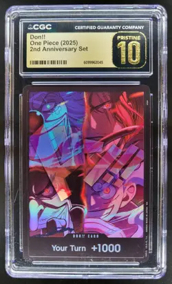 2025 ONE PIECE CCG DON!! 2ND ANNIVERSARY SET CGC 10 PRISTINE D PT - Image 1