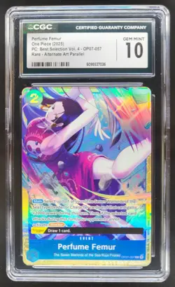 2025 ONE PIECE CCG PERFUME FEMUR ALT ART OP07-057 CGC 10 D PT - Image 1