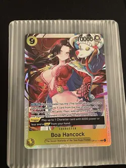 One Piece The Azure Sea's Seven Boa Hancock OP14-112 SR Foil NM - Image 1