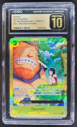 2025 ONE PIECE CCG DERESHI! RARE ALTERNATE ART OP09-117 CGC 10 PRISTINE C PT - Image 1