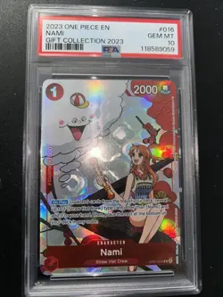 2023 One Piece TCG NAMI PSA 10 English Gift Collection Promo - Image 1