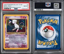 PSA NM-MT 8 Mew #9 Holo- 2000 Pokemon League Black Star Promo - Image 3