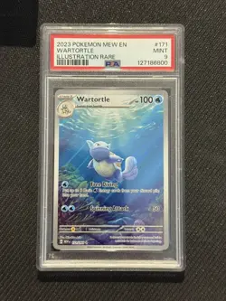 Pokemon Wartortle 171/165 Sv: Scarlet & Violet 151 Holo PSA 9 - Image 1