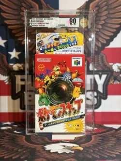 VGA 90 NM+/MT Unopened Pocket Monsters Snap Japanese Pokemon 1999 Graded N64 JPN - Image 1