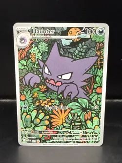 Pokemon TCG Haunter 027 Illustration Rare Promo Mega Evolution Battle Deck A - Image 1