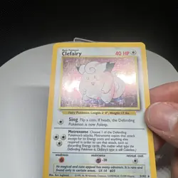 1999 Pokemon Unlimited Clefairy Rare Holo #5/102 - Image 2