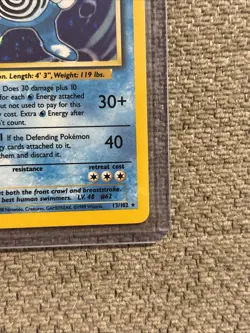 Poliwrath Unlimited Holo Rare Pokemon TCG Base Set 13/102 LP Condition - Image 2