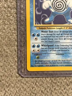 Poliwrath Unlimited Holo Rare Pokemon TCG Base Set 13/102 LP Condition - Image 5