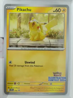 Pikachu Illustration Contest 2024 Promo SV: Scarlet & Violet Promo Cards 214 NM - Image 1