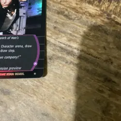 STAR WARS TCG WOTC PREVIEW PROMO HAN SOLO (A) FOIL NM/MINT Top Shelf Card - Image 4