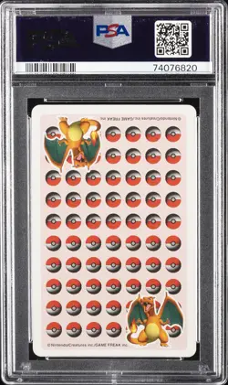 1998 POKEMON STADIUM RED VERSION PLAYING CARDS JACK OF SPADES CHARMANDER PSA 9 - Image 2