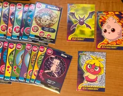 Vintage Pokemon Topps Black and Movie Collectible Movie Scene Card Lot - Image 2