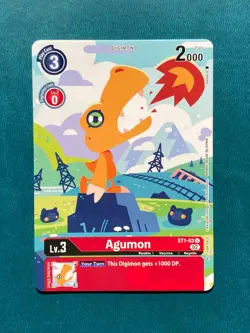 Agumon ST1-03 Illustration Competition Pack Digimon Card Game - Image 1