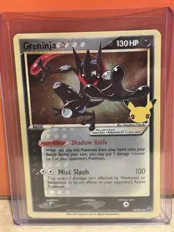 Pokemon TCG Greninja Gold Star SWSH144 25th Celebrations Promo Card - Image 1