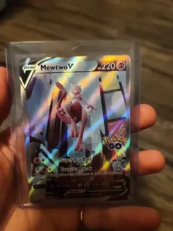 Pokemon TCG Go - Mewtwo V #72/78 - Full Art Alternative - Ultra Rare Card - Image 3