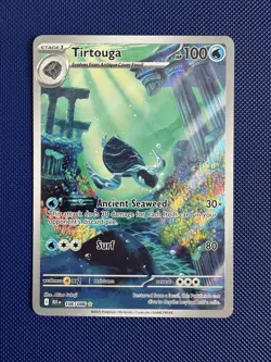 Tirtouga 106/086 Pokemon TCG SV Black Bolt Illustration Rare Holo Near Mint Card - Image 1