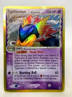 Typhlosion Delta Species 12/101 Pokemon TCG Holo Foil Rare Card Played - Image 2