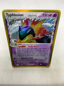 Typhlosion Delta Species 12/101 Pokemon TCG Holo Foil Rare Card Played - Image 3