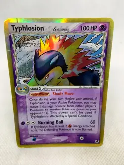 Typhlosion Delta Species 12/101 Pokemon TCG Holo Foil Rare Card Played - Image 4