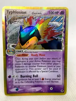 Typhlosion Delta Species 12/101 Pokemon TCG Holo Foil Rare Card Played - Image 5