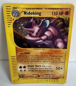 Nidoking Holo Pokemon e-Card Series Aquapolis #H18 2003 - Image 4