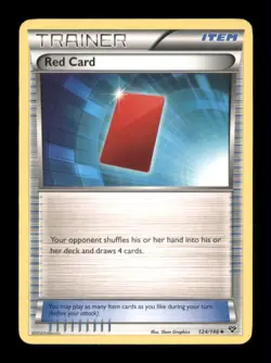 Red Card Uncommon XY Base Set 124/146 LP - Image 1