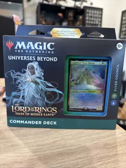 Elven Council: Lord of the Rings Commander Deck Magic The Gathering new Unopened 195166205052 - Image 1