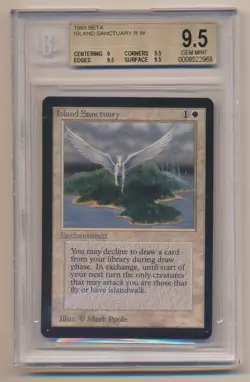 BGS 9.5 MTG Magic the Gathering Beta Island Sanctuary GEM MINT Condition!! - Image 1