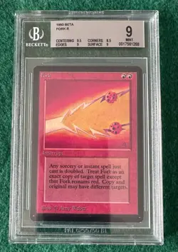 Fork - BETA - MTG - BGS 9. MINT. Centering 9.5. Beauty. More MTG In My Store. - Image 1