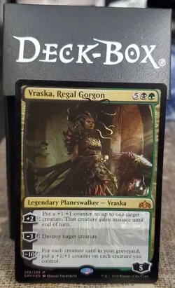 MtG TCG Guilds of Ravnica Vraska Planeswalker Deck In Deck Box Gently Used - Image 1