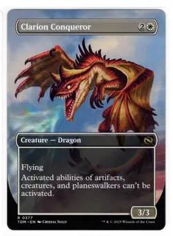 MTG Clarion Conqueror (Borderless), Tarkir: Dragonstorm (TDM) Near Mint Magic - Image 2