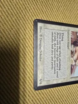 Magic the Gathering Serra Angel Beta Edition Moderate Play LP/MP 1993 - Image 3