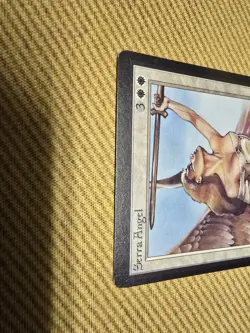 Magic the Gathering Serra Angel Beta Edition Moderate Play LP/MP 1993 - Image 4