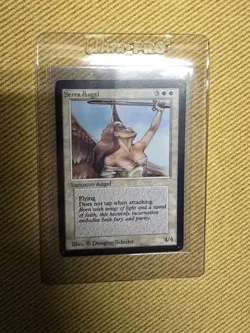 Magic the Gathering Serra Angel Beta Edition Moderate Play LP/MP 1993 - Image 5