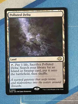 Magic the Gathering MTG Modern Horizons 3 POLLUTED DELTA - Image 1