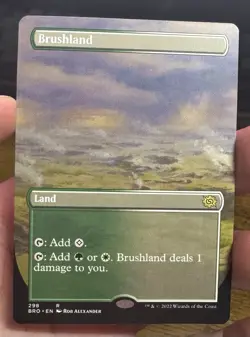 Magic The Gathering MTG - Brushland (Borderless) - The Brothers' War NM - Image 1