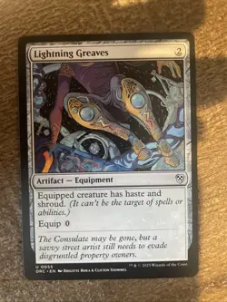1x Lightning Greaves - Commander: Aetherdrift - NM - MTG Free Shipping - Image 1
