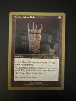 Grim Monolith 2000 Jon Finkel (ULG) World Championship Deck MTG Free Shipping - Image 1