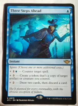 Three Steps Ahead Outlaws of Thunder Junction Rare Regular NM+ - Image 1