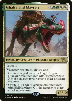 1 x Ghalta and Mavren - Promo Pack - March of the Machine - NM-Mint - MTG - Image 1