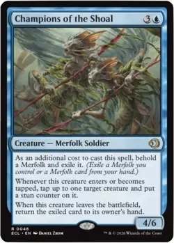 4x MTG Champions of the Shoal, NM-Mint, English Lorwyn Eclipsed - Image 1
