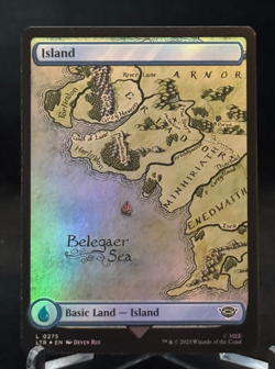 MTG LTR Lord of the Rings Middle-earth Foil Island (A) - Basic Land - Image 1