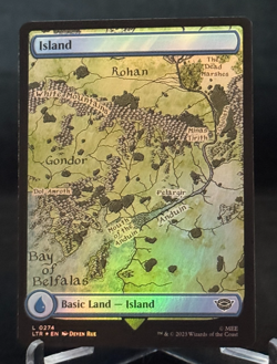 MTG LTR Lord of the Rings Middle-earth Foil Island (B) - Basic Land - Image 1